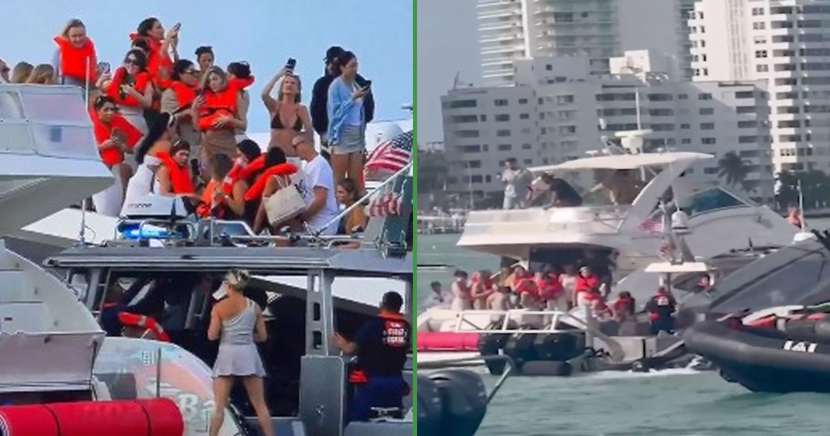 Se hunde yate de lujo con 30 influencers que tuvieron que saltar para salvarse