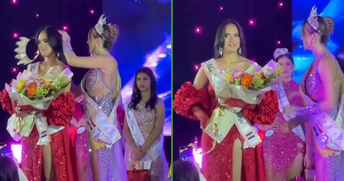 Il tuo sorriso è sparito: una reginetta di bellezza lancia una corona alla concorrente perché la stava "prendendo in giro"