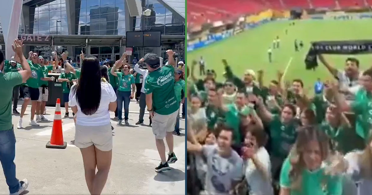 Torcedores do León chegaram ao Mundial de Clubes para "cumprimentar" a FIFA.