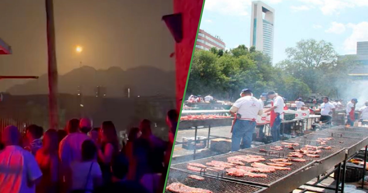 Les habitants de Monterrey profitent de la chaleur de la météorite pour y faire des carnitas grillées.