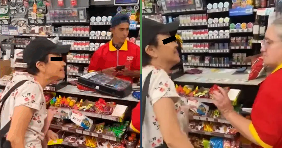 Doñita urla a un dipendente della Oxxo perché non esiste alcun sistema e appare "Lady Recargas".