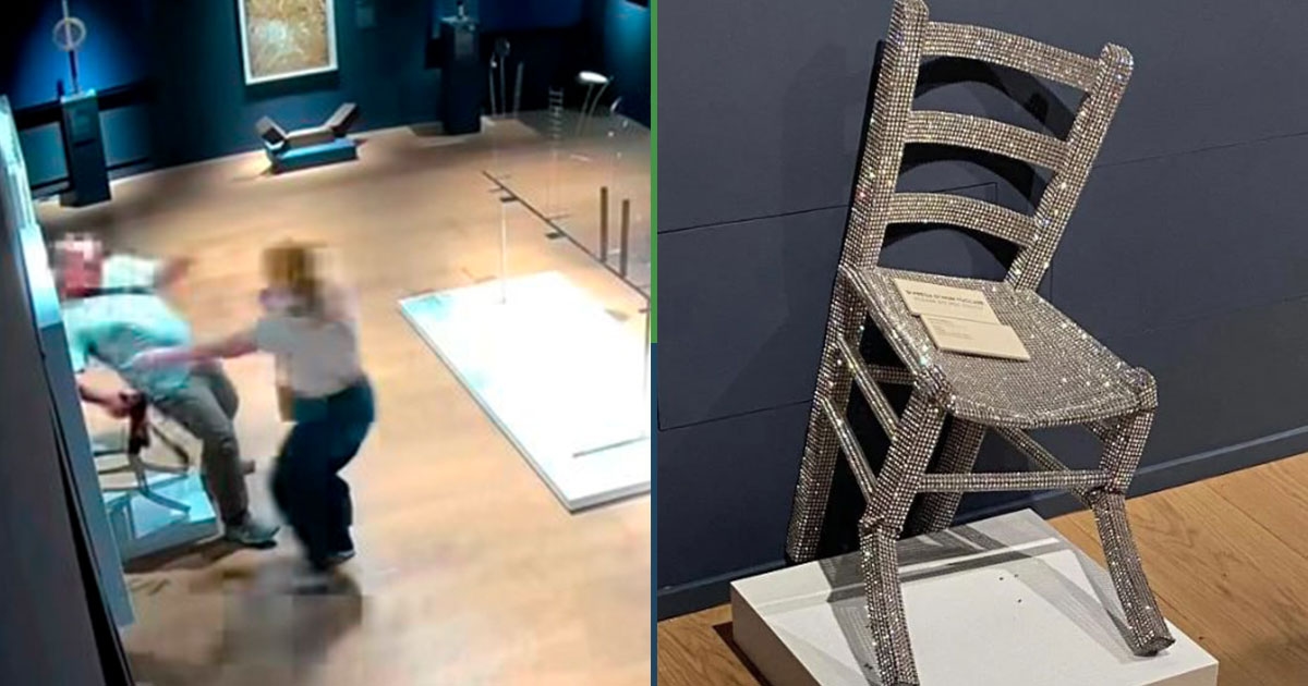 Diğer kulağını da kaybetti: Turist, fotoğraf çektirmek için oturduğu Van Gogh'un sandalyesini kırdı