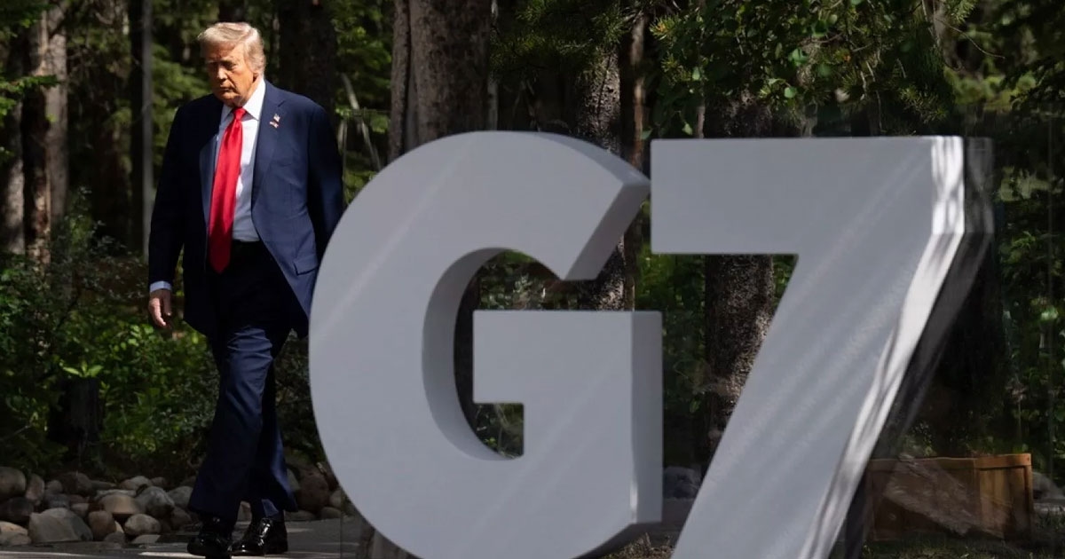 Donald Trump deixa o G7 após saber que o "G" não significa "Gringos"