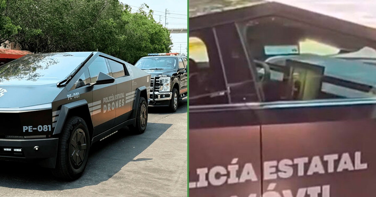 Tak chciałem cię zdobyć: Policja z Jalisco przyłapana na oglądaniu Netflixa w radiowozie Cybertruck