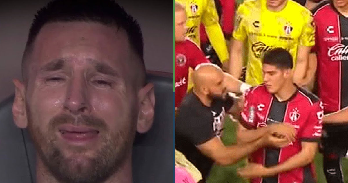 Oh! En wie kan hem nu verdedigen? Messi's lijfwacht is geschorst voor de League Cup.