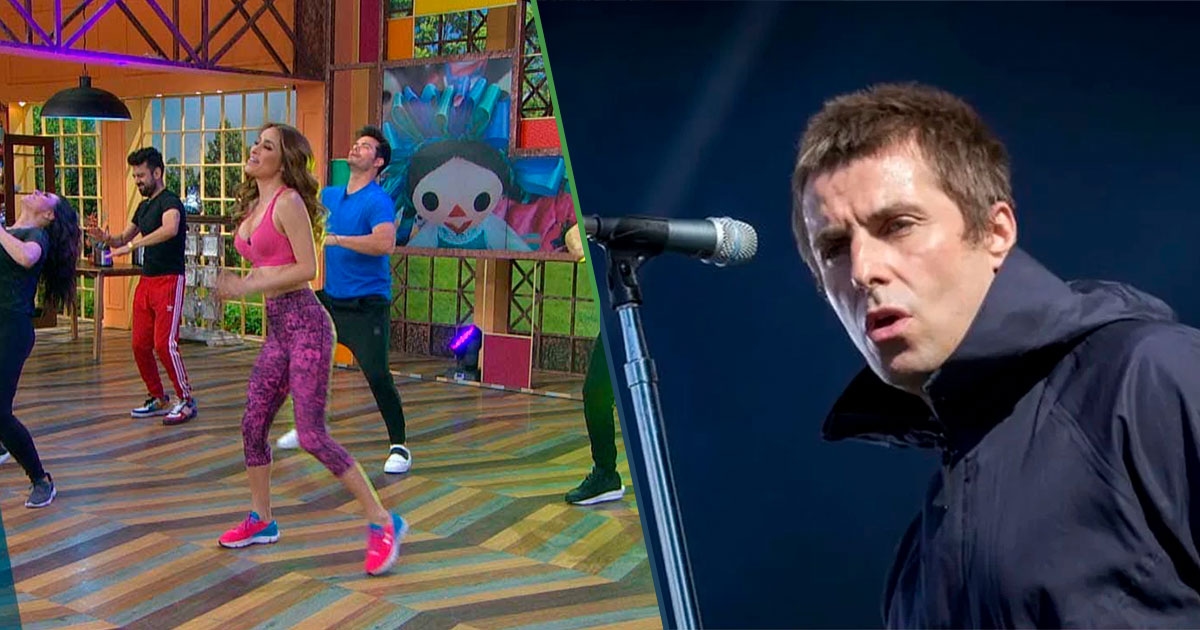 Liam Gallagher threatens to split from Oasis if he's asked to dance Zumba on Venga la Alegría.