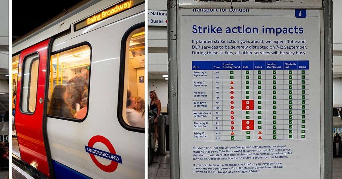Tube strikes LIVE: London Underground in chaos as TfL issues severe warning