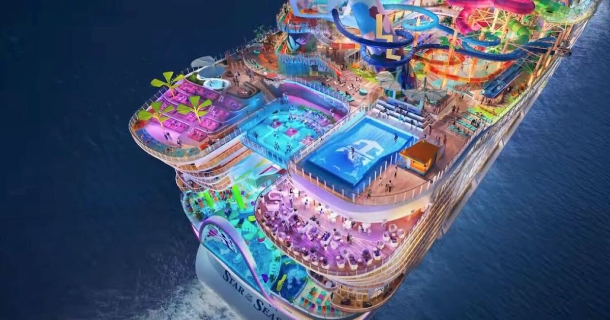 New cruise ship launching in August with world’s biggest water park on sea