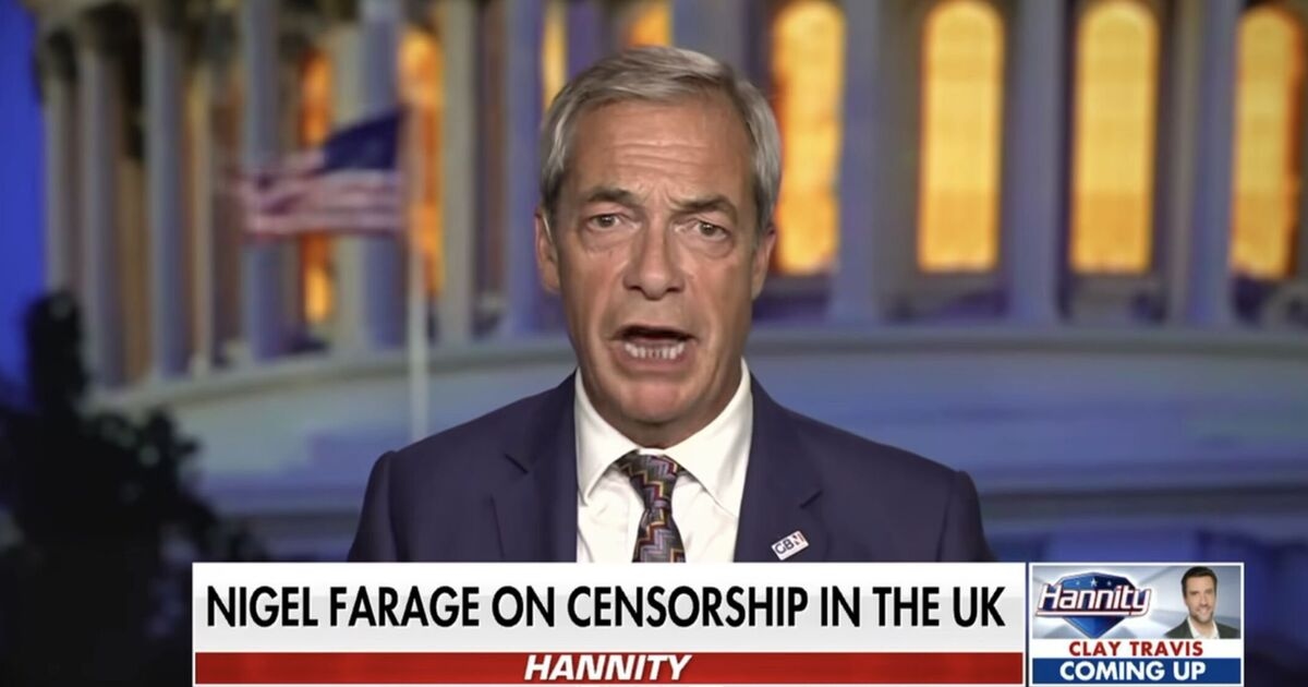 Nigel Farage pede sanções dos EUA a países que restringem a liberdade de expressão