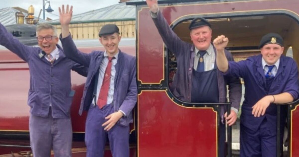 Steam train 'like mythical Egyptian tomb' now running through English countryside
