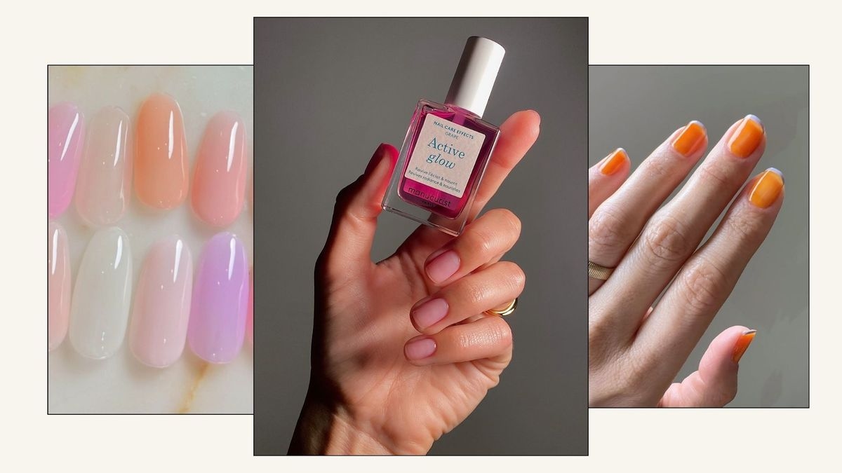 Milky Manis Are Cute, But Glossy "Fruit Water" Nails Are What I'm Wearing This Summer