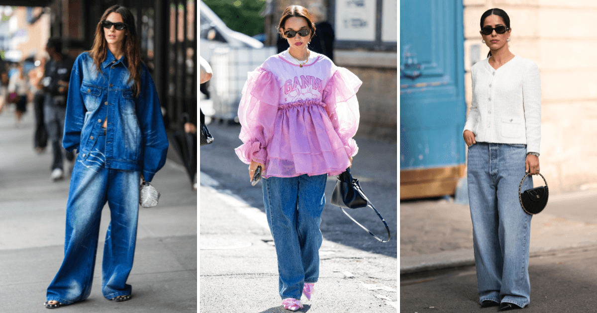 These are the only 5 ways I'm styling baggy jeans this spring