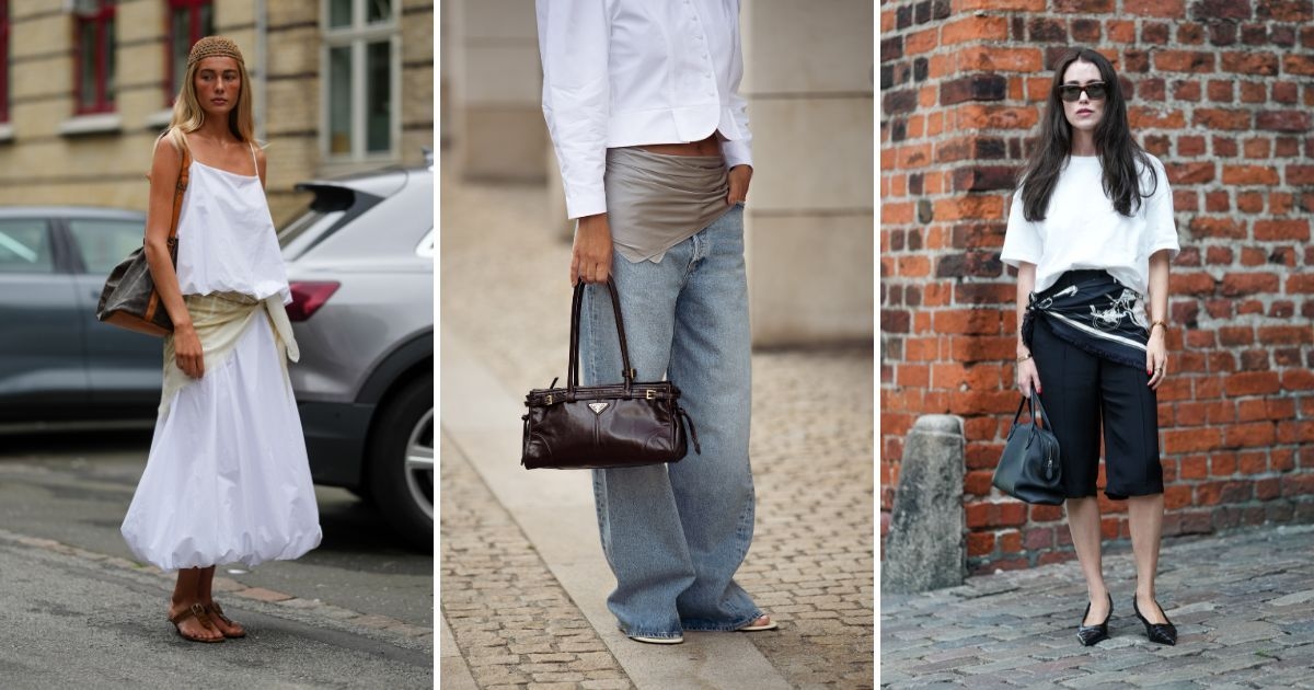 The Chic New Way to Wear a Silk Scarf this Summer? Tied Around Your Waist