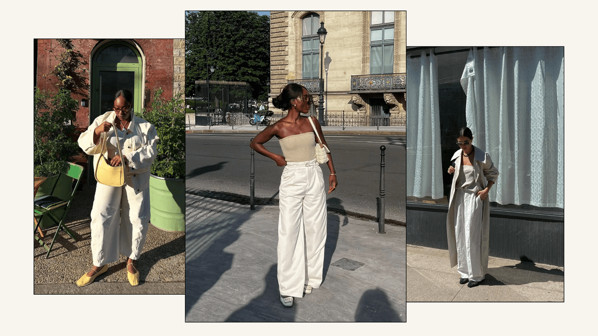 Is It Just Me, or Is Every Cool Girl Suddenly Pairing Ballet Flats With This Anti-Denim Pant Trend?