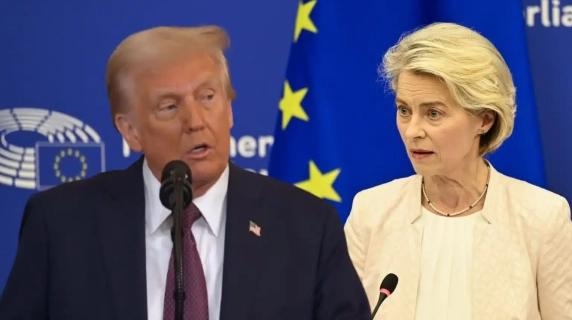 Trump's meeting with von der Leyen in Scotland: Live video