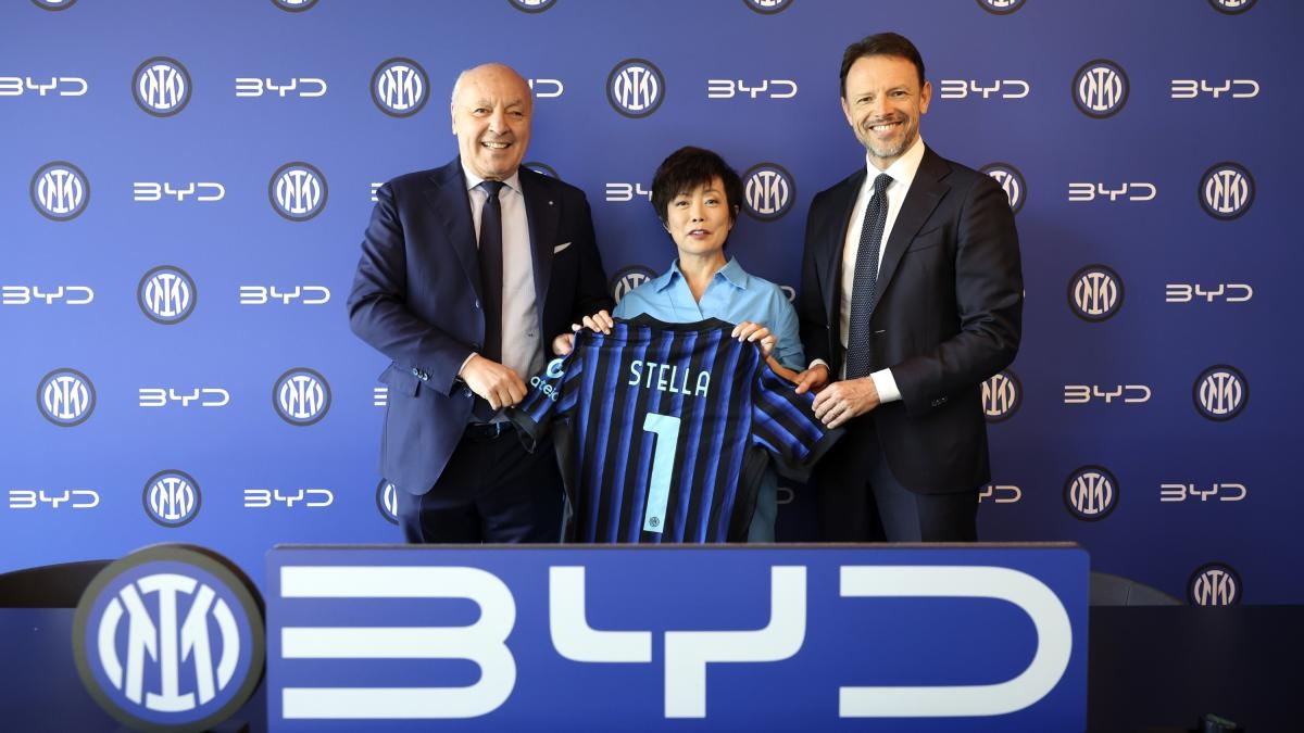 BYD and Inter Milan: Here are the new cars for the players and coaching staff.