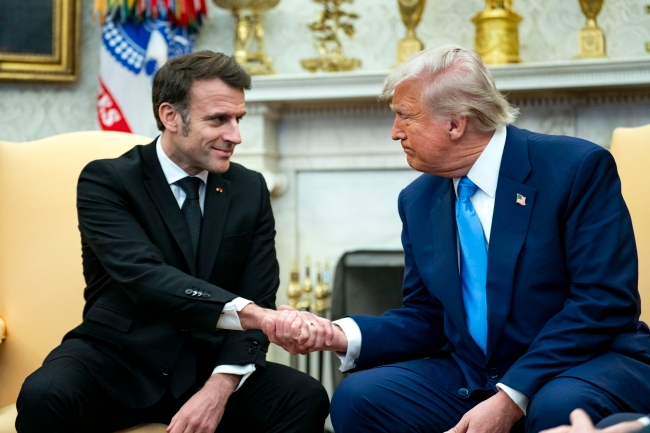 Trump a rencontré Emmanuel Macron à la Maison Blanche