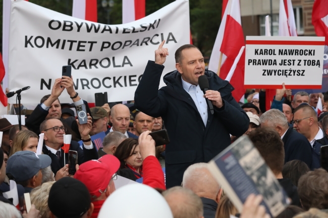 Nawrocki en Białystok: Pondré fin a la división en Polonia A y B