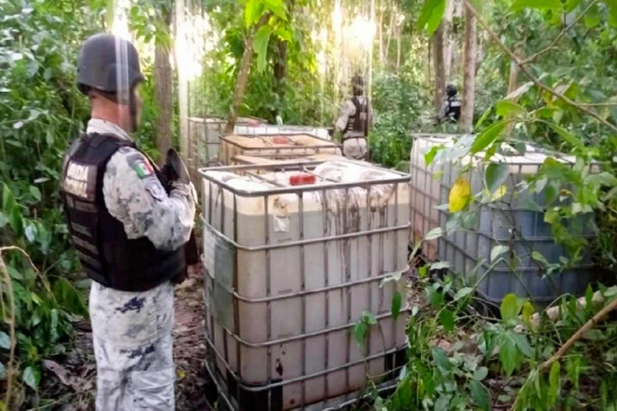 Autoridades desmantelan red de huachicol en Tabasco; aseguran 3M de litros