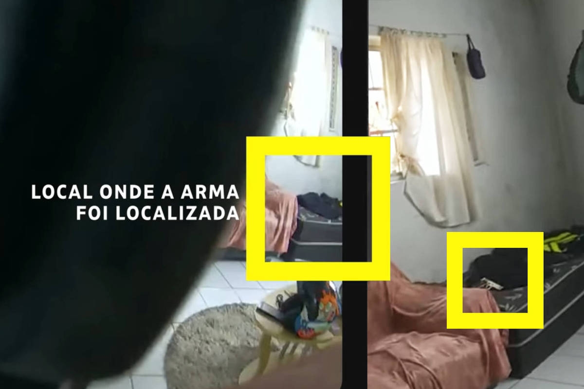 Vídeo indica que arma foi colocada em cena após ataque da PM a homem nu em Santos
