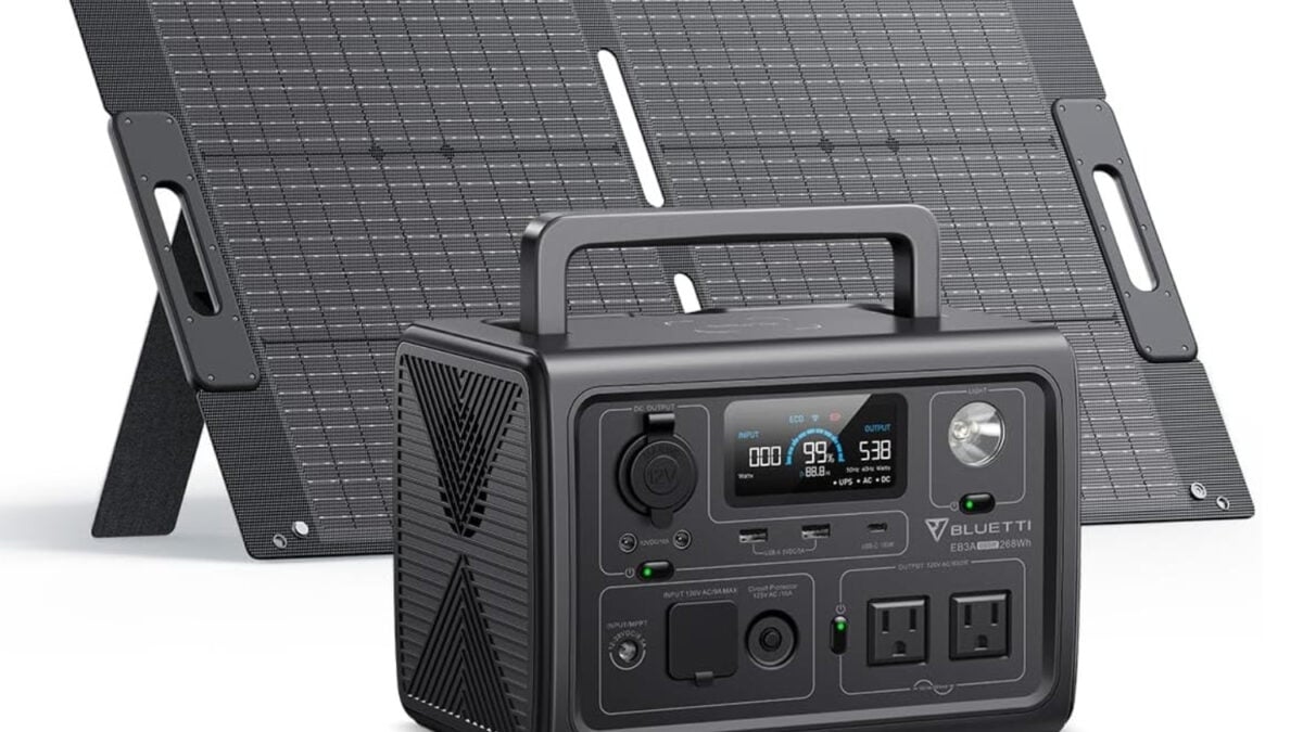Amazon offre il 50% di sconto su questa stazione di alimentazione portatile, più un pannello solare da 100 W incluso