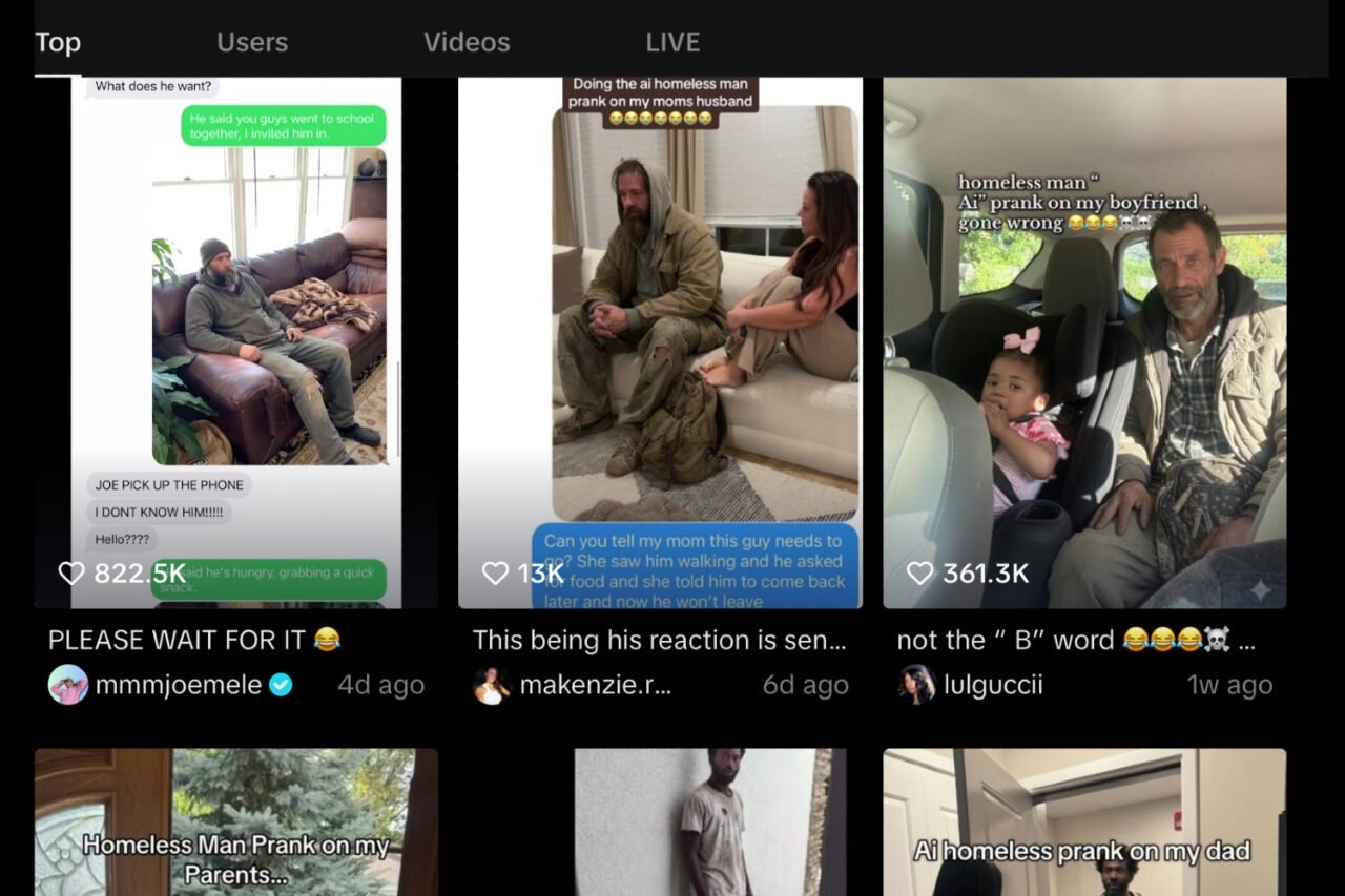 Police Say People Keep Calling 911 Over an ‘AI Homeless Man’ TikTok Prank