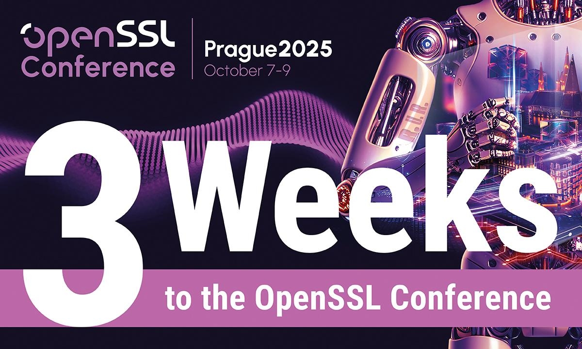 Noch 3 Wochen bis zum Start der OpenSSL-Konferenz 2025