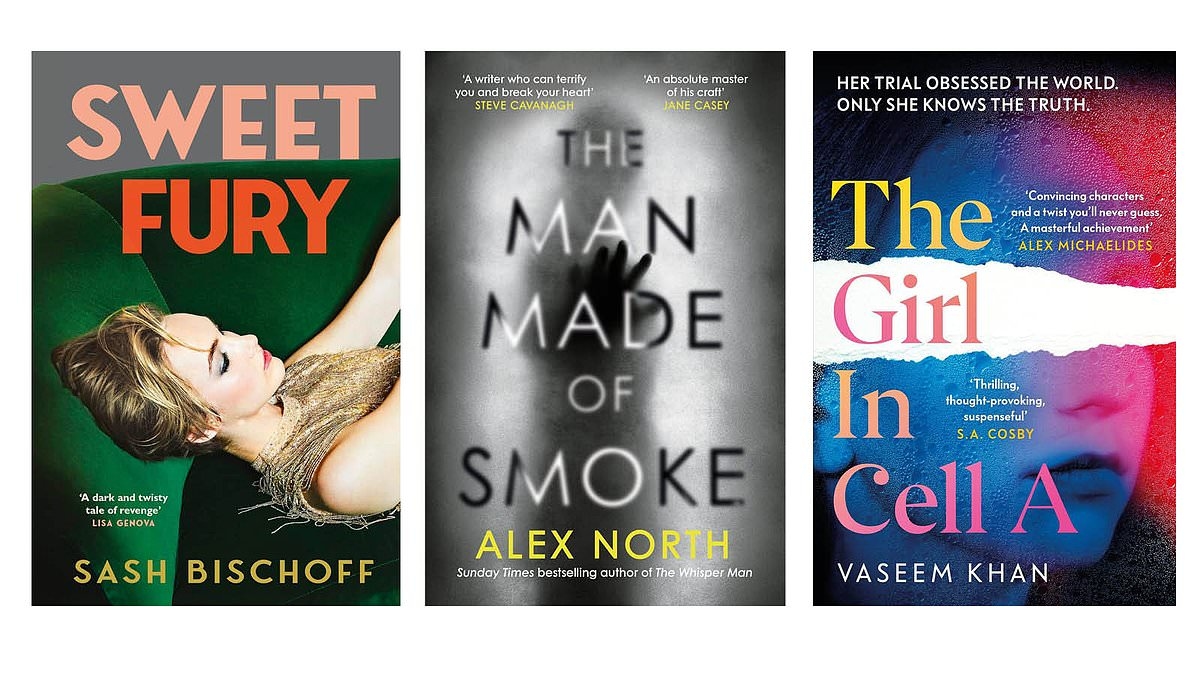 Thrillers you won't want to miss: The Girl in Cell A By Vaseem Khan, The Man Made of Smoke By Alex North, Sweet Fury By Sash Bischoff