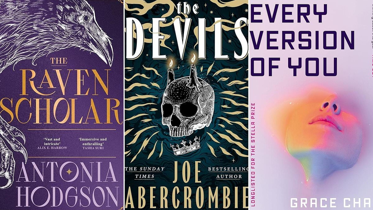 Battles and betrayals star in the best Sci-Fi and Fantasy books out now: The Raven Scholar by Antonia Hodgson, The Devils by Joe Abercrombie, Every Version of You by Grace Chan