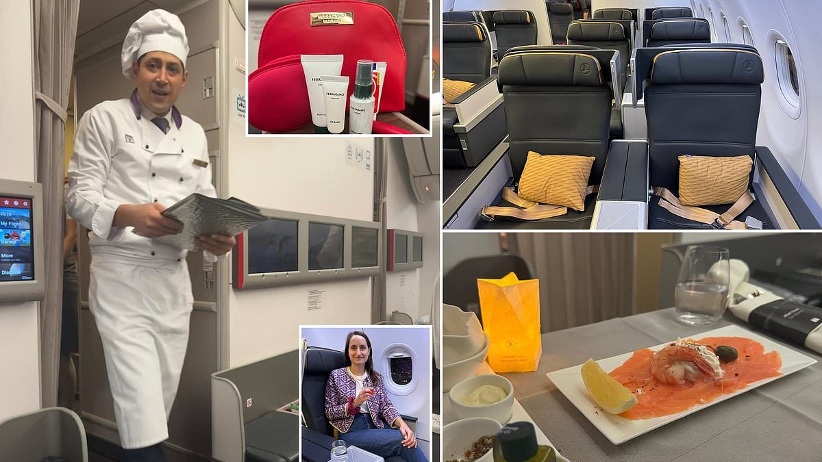 Inside the world's only airline with 'flying chefs' cooking up Michelin-quality meals at 38,000ft - and it has even been voted 'best in Europe'