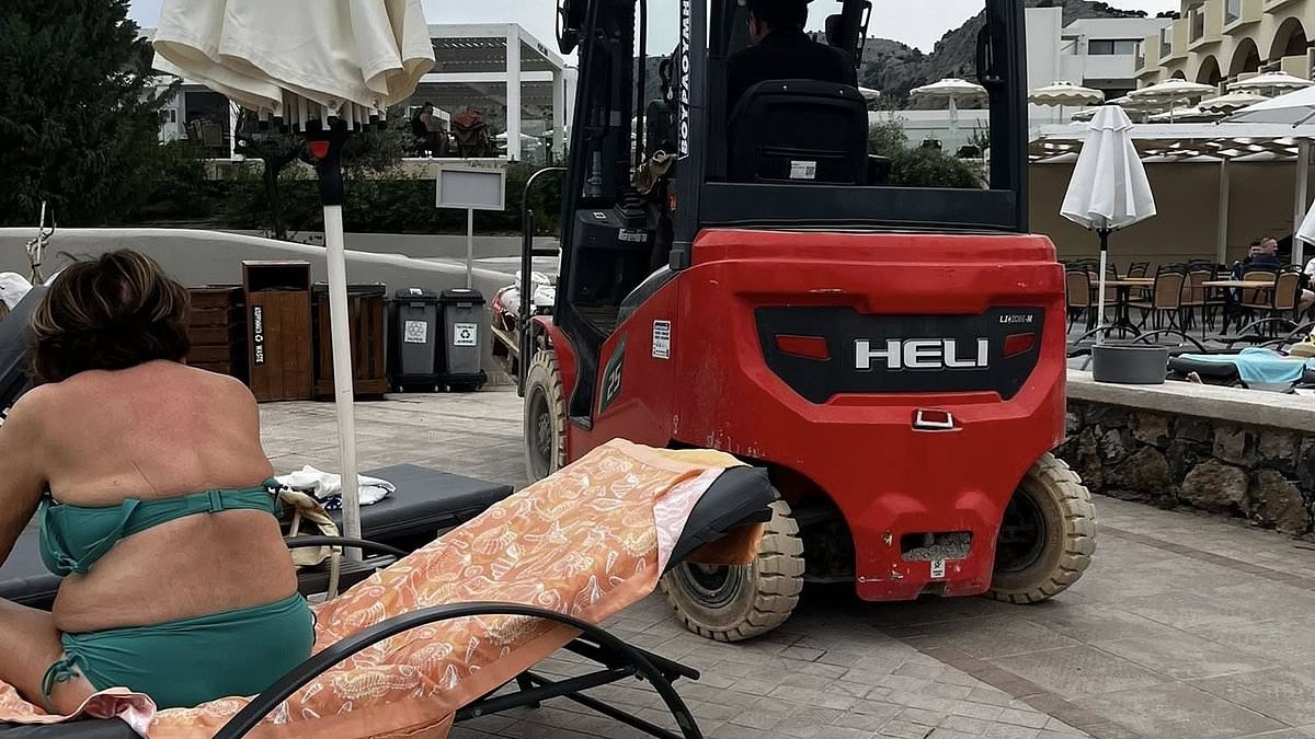 Los británicos recién casados ​​dicen que tuvieron una luna de miel infernal en una "obra en construcción" de un hotel griego de cinco estrellas, con herramientas de molienda ensordecedoras junto a las tumbonas y maquinaria pesada zumbando entre las ca...