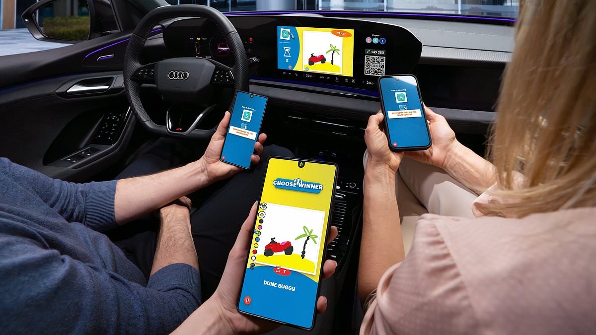 Now passengers can play Pictionary on your Audi's dashboard screen - but is it a distraction drivers don't need?