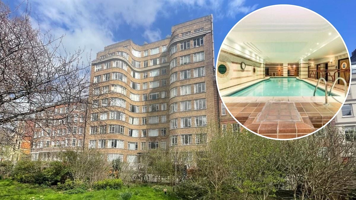 Piso en el emblemático edificio Poirot a la venta por 190.000 libras, pero no es precisamente espacioso.