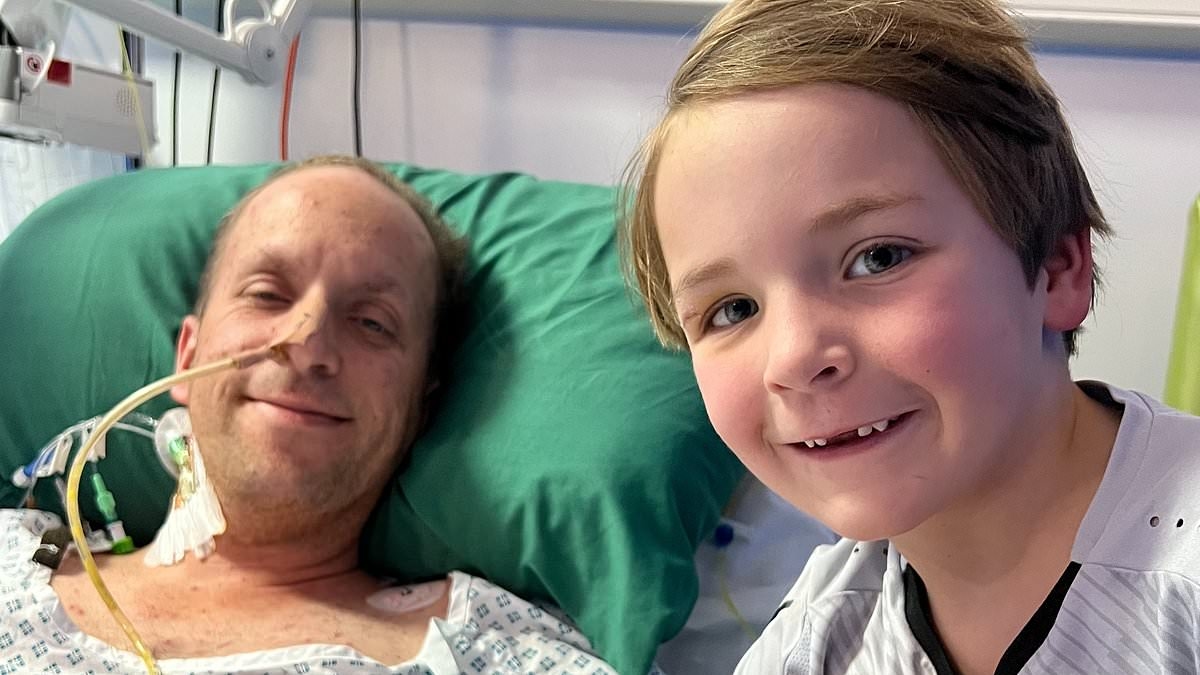 Father-of-two, 39, thought stomach pain was from 'dodgy sausage' at BBQ... but it was colon cancer - doctors gave him 'months to live'
