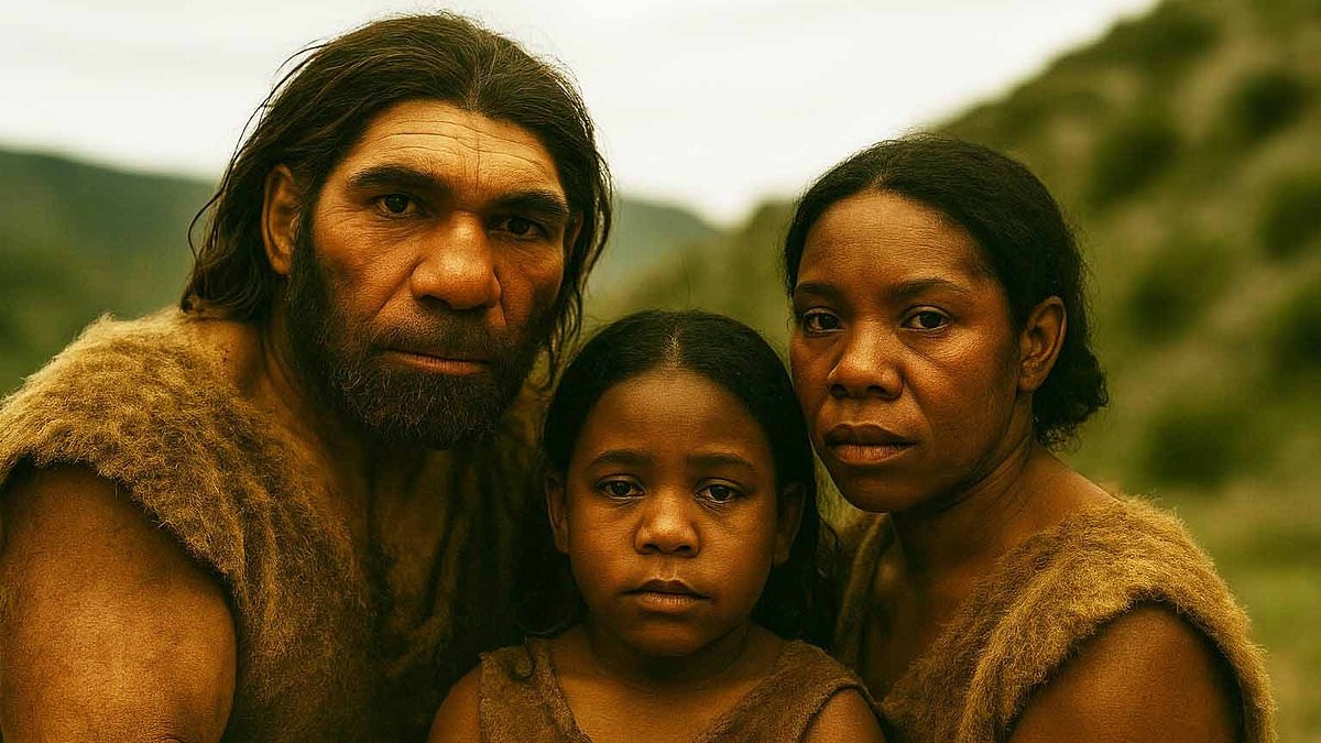 Neanderthals bred with humans 100,000 YEARS earlier than first thought, scientists say - as they discover skeleton of five-year-old crossbreed