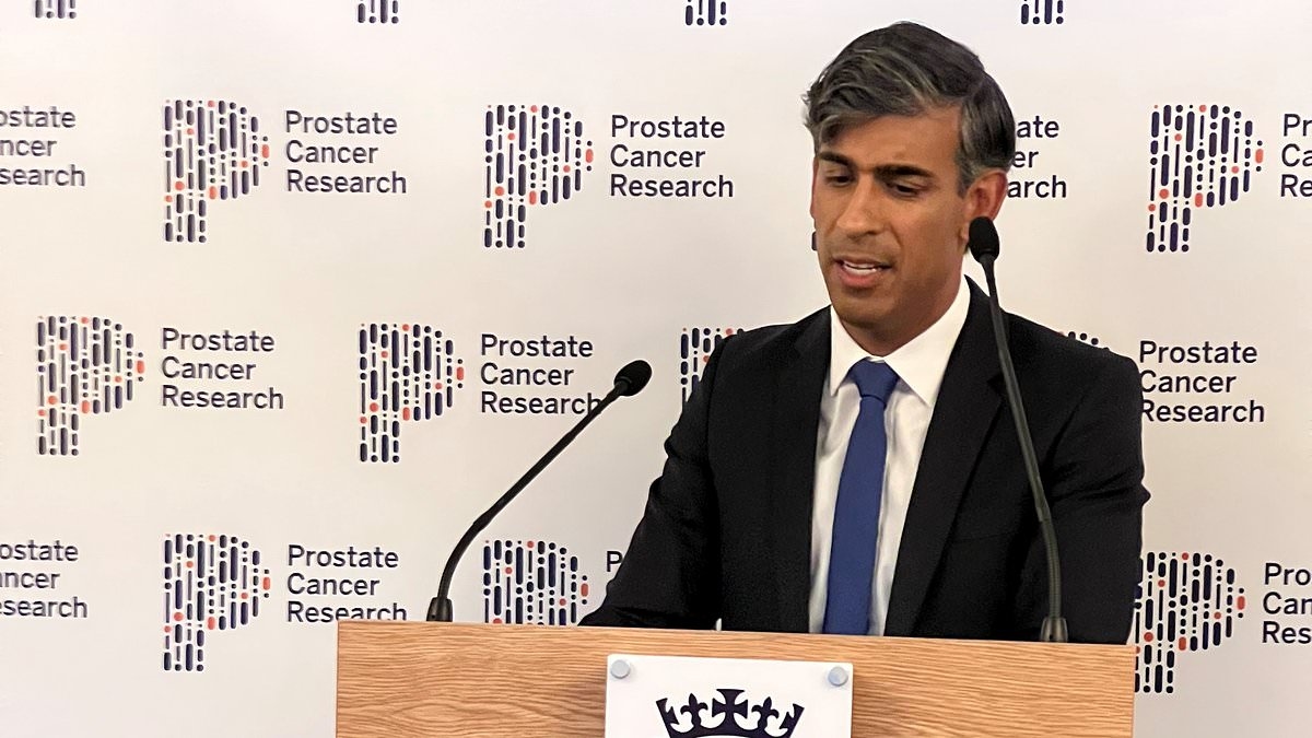 Rishi Sunak twierdzi, że badania przesiewowe w kierunku raka prostaty uratowałyby tysiące istnień ludzkich i miałyby „wpływ na całe pokolenia” na zdrowie mężczyzn