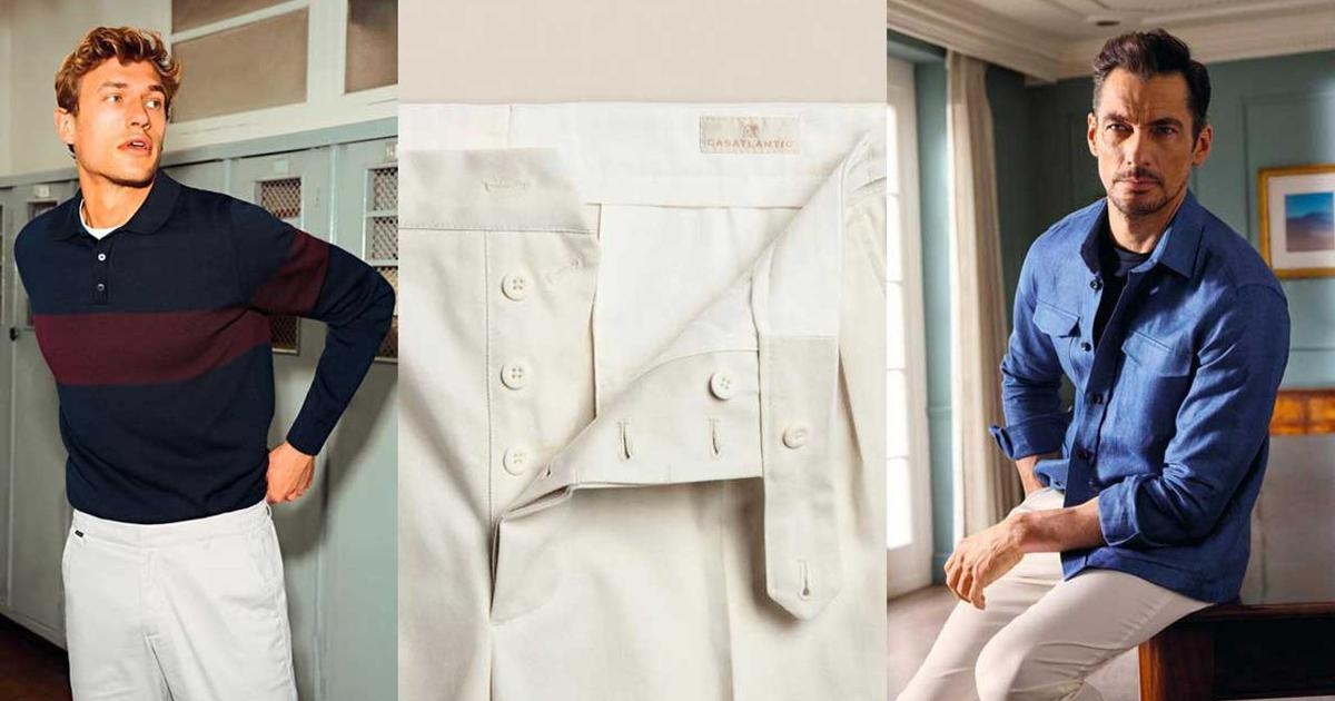 Verano indio en pantalones blancos