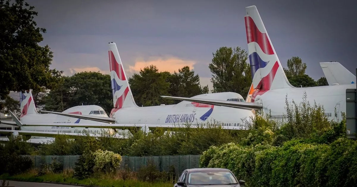 Inside the eerie UK 'plane graveyard' where jumbo jets from around the world are ditched