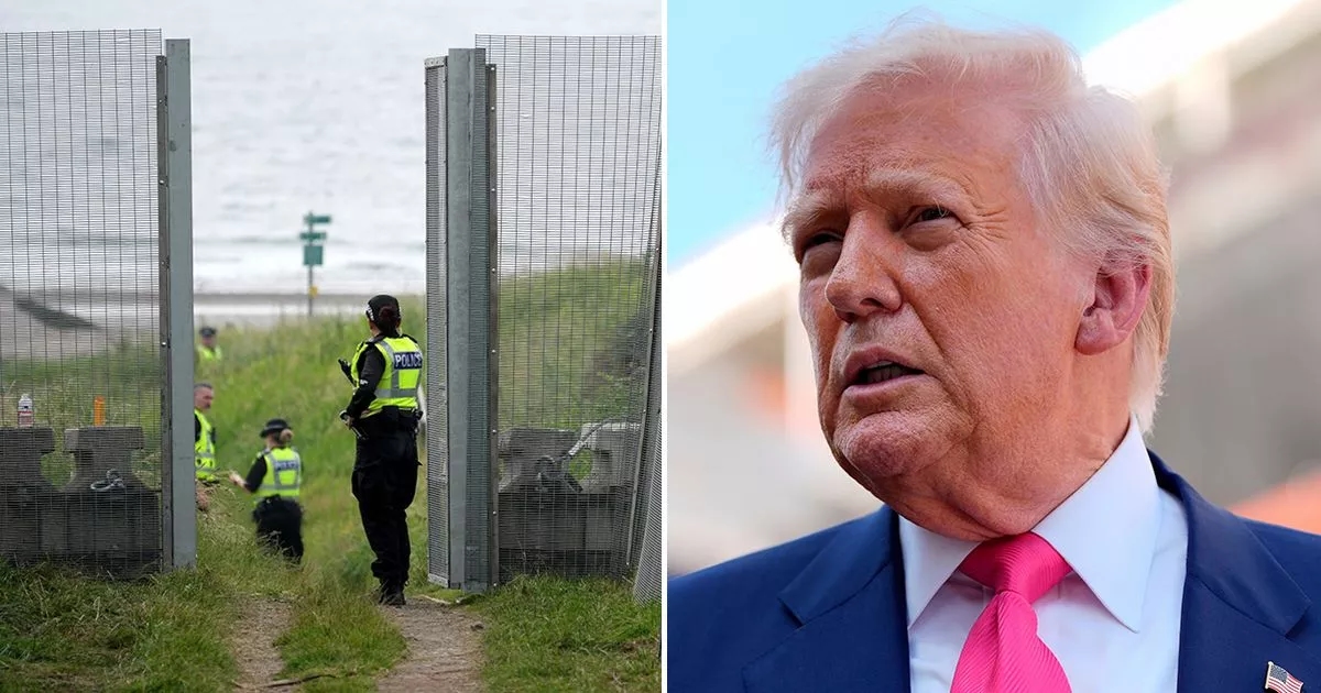Schottisches Dorf, das für Donald Trumps viertägigen Besuch zur Festung wurde