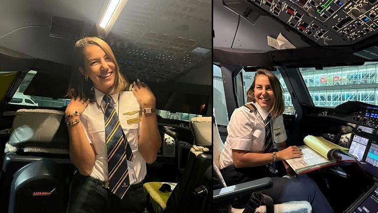 Aquí está Gökçe Kübra Yıldırım, la primera mujer piloto turca en volar el avión más grande del mundo