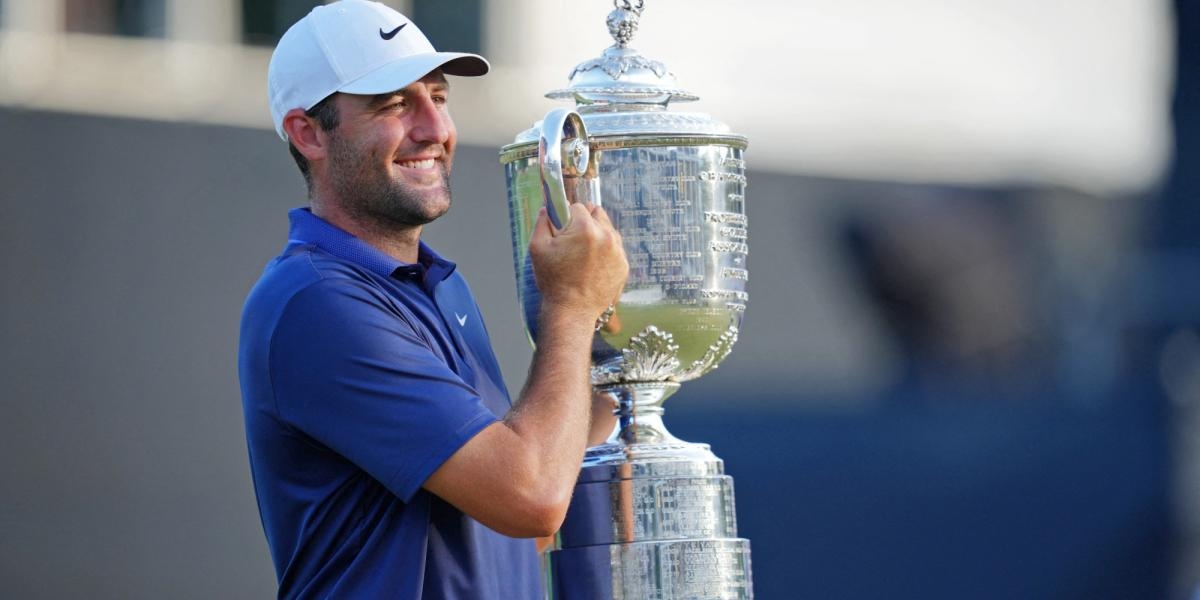 Scottie Scheffler wird dreimaliger Major-Golf-Champion