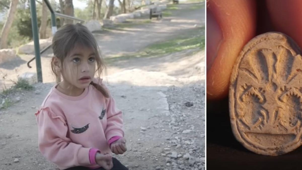 Niña de tres años se encontró una 'hermosa piedra' en Israel y resultó ser un tesoro de 3.800 años de antigüedad