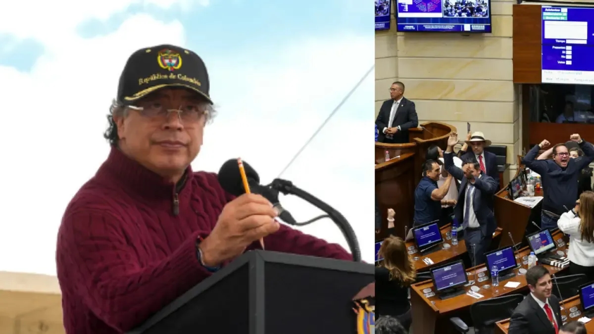 O presidente Gustavo Petro se pronuncia após a decisão do Senado: "O referendo por decreto continua em vigor."