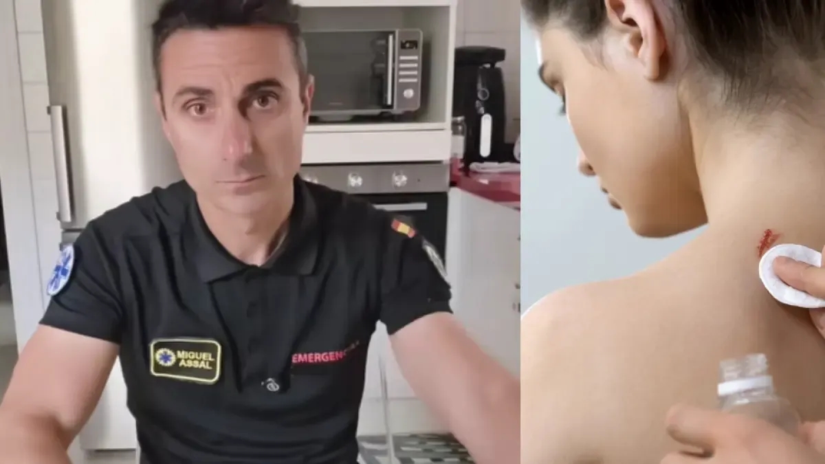 Experto en primeros auxilios explica cómo limpiar una herida sin usar agua oxigenada o alcohol: ‘Podría ser peor el remedio que la enfermedad’