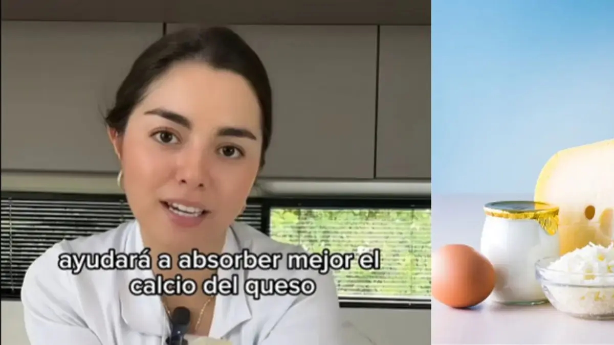 Doktor Manuela Escobar erklärt, warum die Kombination von Eiern mit Käse und Haferflocken mit griechischem Joghurt so wichtig ist: „Das hilft bei der Aufnahme von Nährstoffen.“