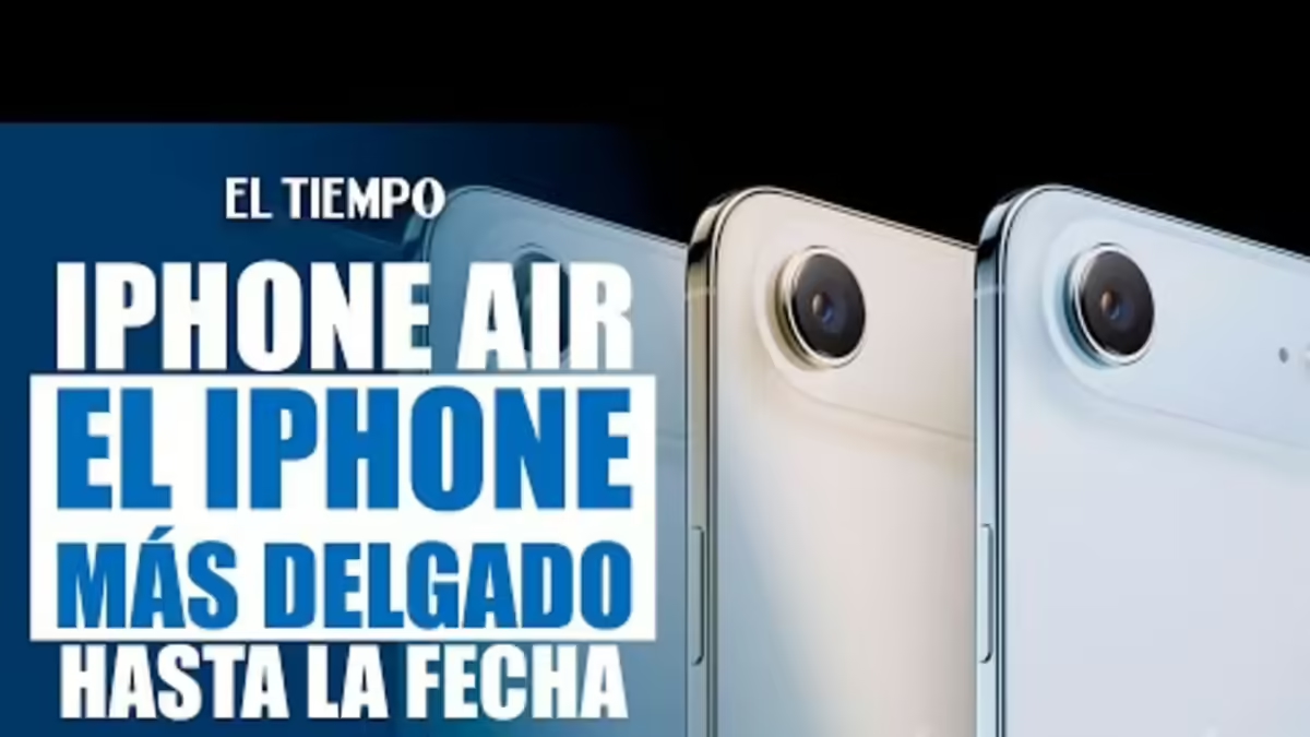 A Apple lançou o iPhone Air: um celular com apenas 5 milímetros de espessura.