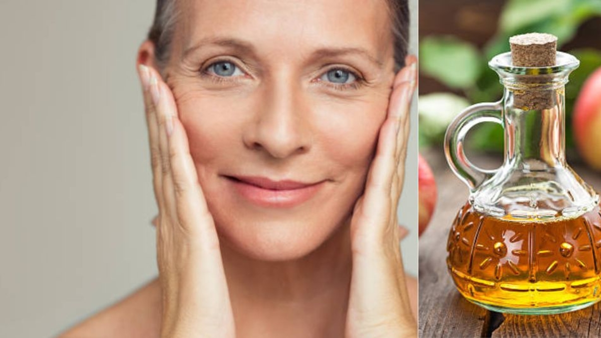 Sie entdecken den größten Vorteil von Apfelessig: Er beseitigt Falten im Gesicht und sorgt so für ein jüngeres Aussehen.