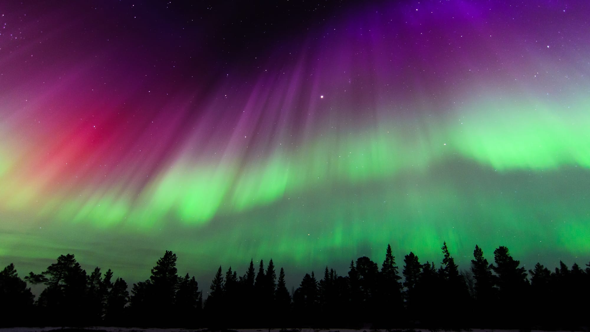 Ciel coloré : aurores boréales au-dessus de l'Allemagne