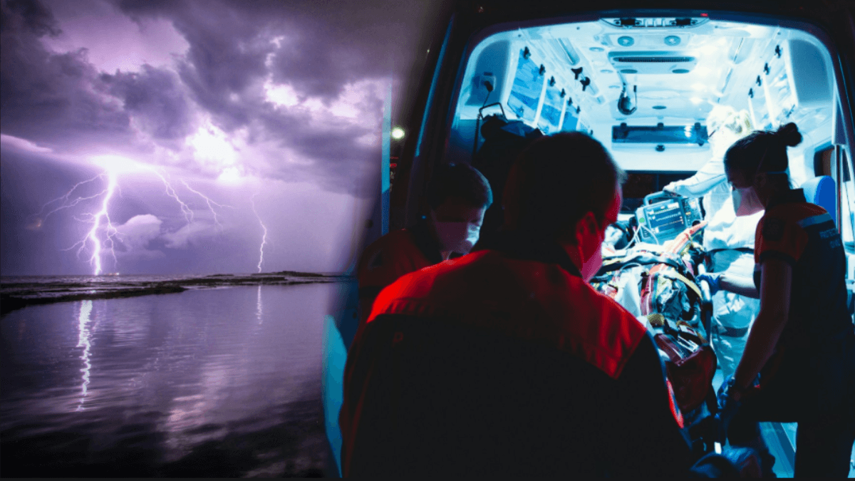 One person died and 13 were injured. Tragic consequences of lightning strike