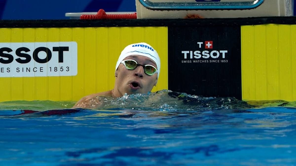 Majchrzak con una medaglia. Ha battuto il record mondiale.